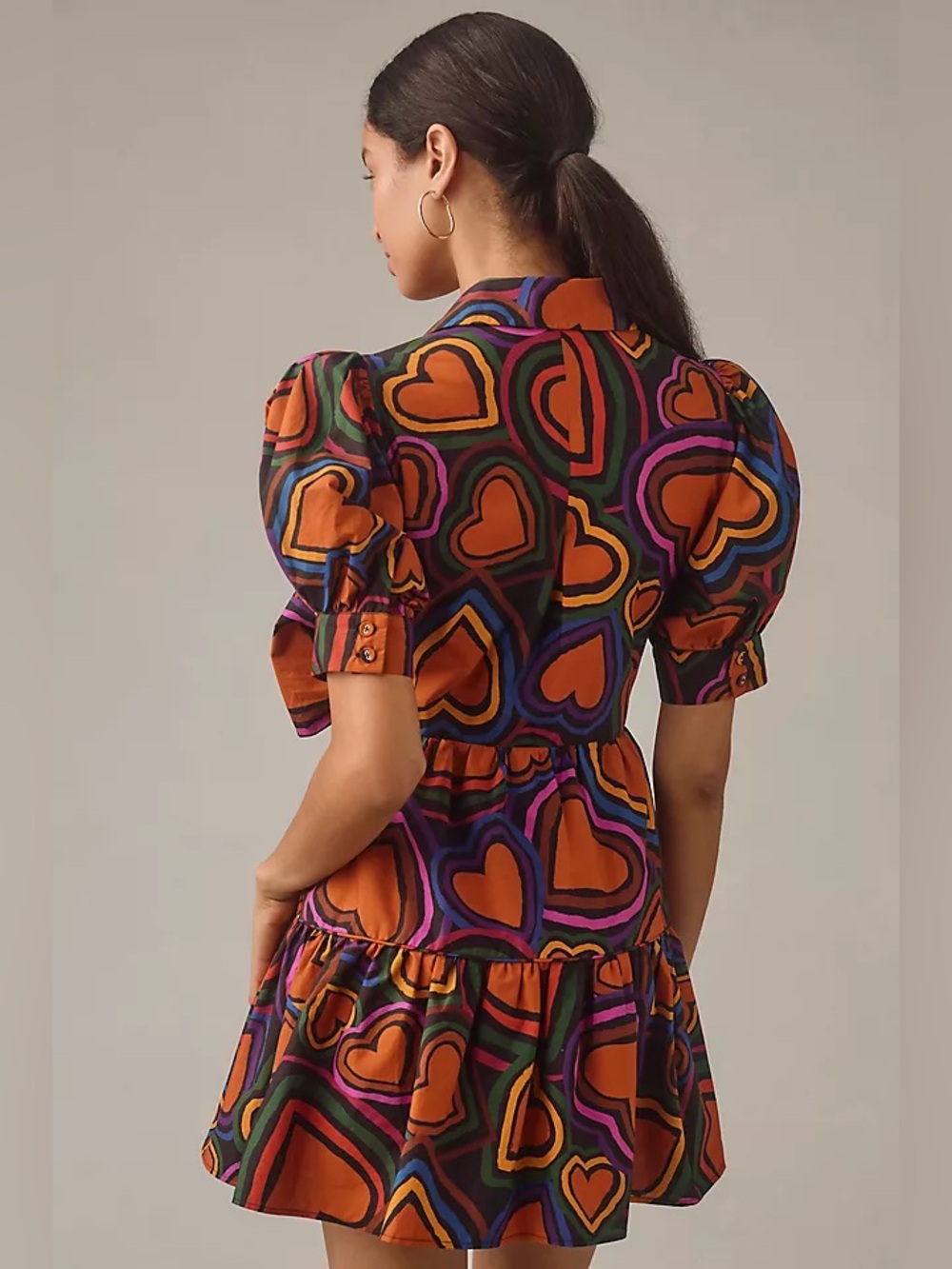 FARM Rio Short-Sleeve Bow-Front Mini Dress - Picture 3 of 6